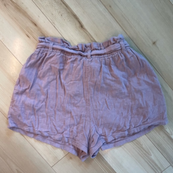 Lilac Hollister Linen Summer Shorts - Picture 4 of 5